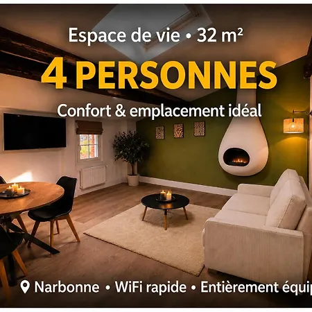 Scandinaves Renoves Au Centre Wi-fi Lägenhet Narbonne